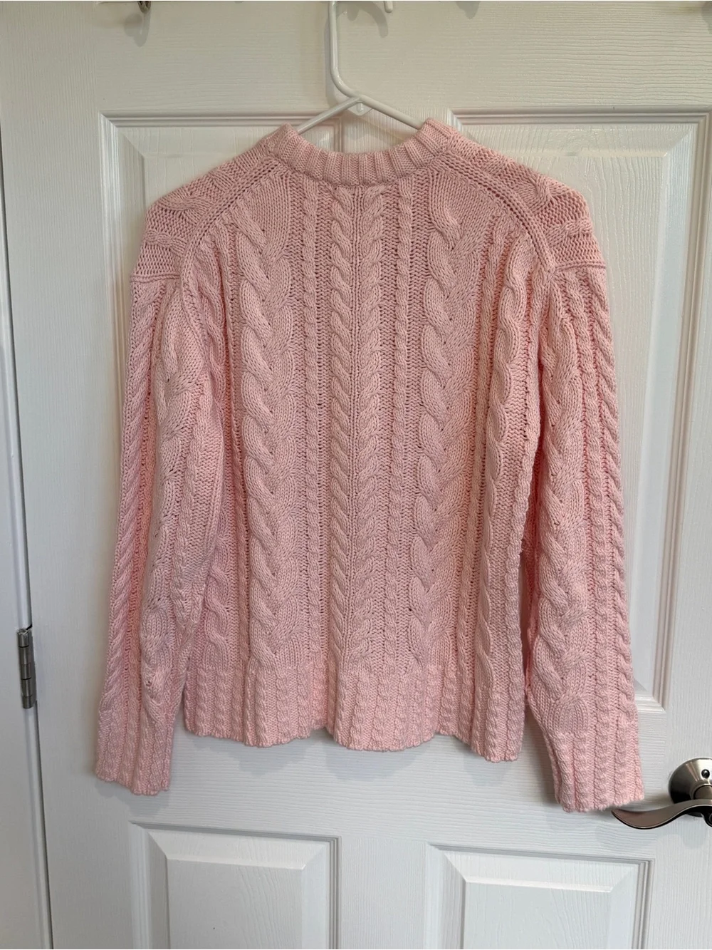 J crew Cable-knit crewneck sweater
